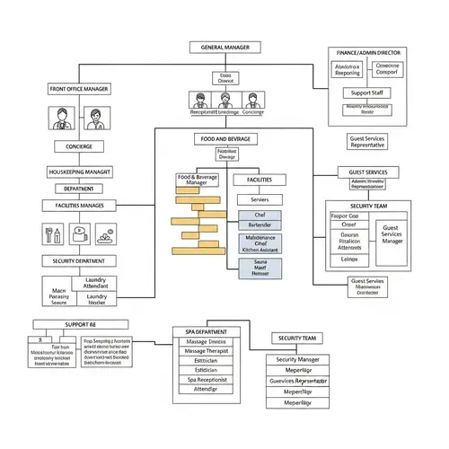 Organizational Chart for Hotel Resort | Roles & Departments Explained