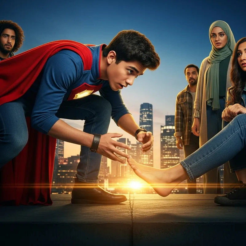 Tom Holland Saving the World with a Superheroic Foot Interaction