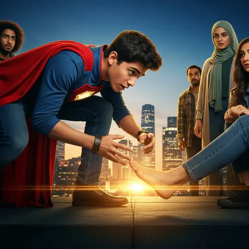 Tom Holland Saving the World with a Dramatic Foot Interaction