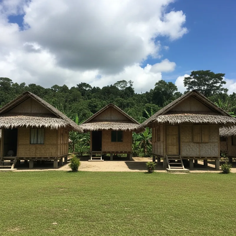 Serene Native Village in the Philippines: Timeless Tranquility