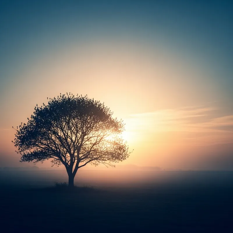 Serenity of Solitude: Abstract Visual Harmony Serenity of Solitude: Abstract Visual Harmony