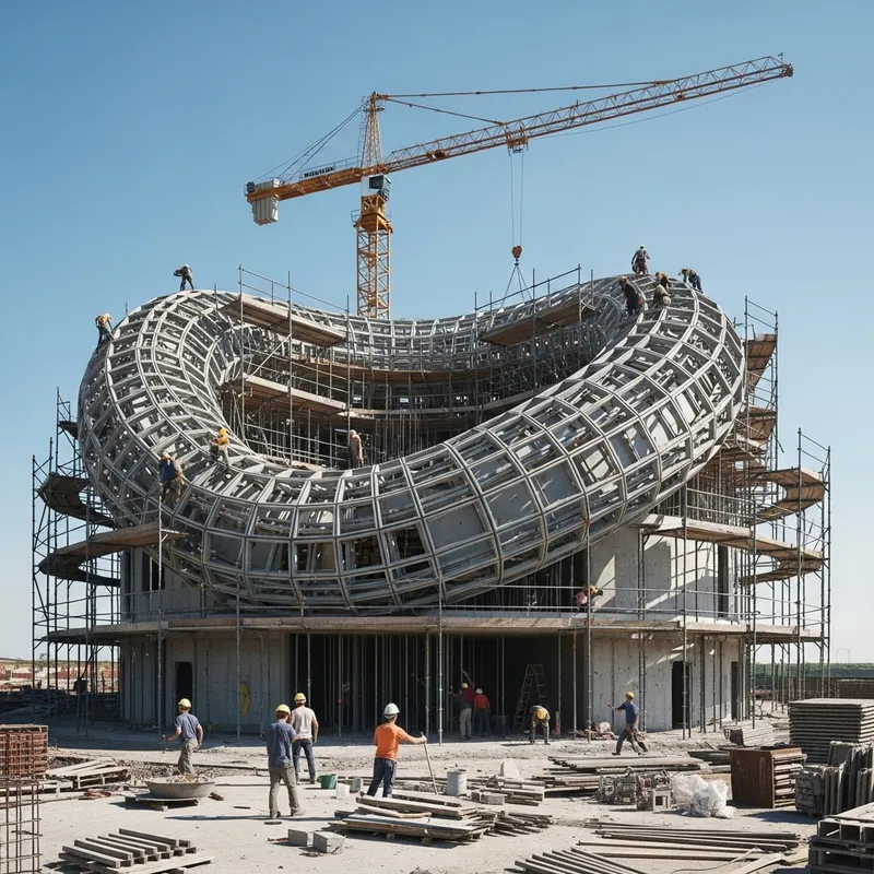 Figure Eight House Construction in Progress | Unique Design