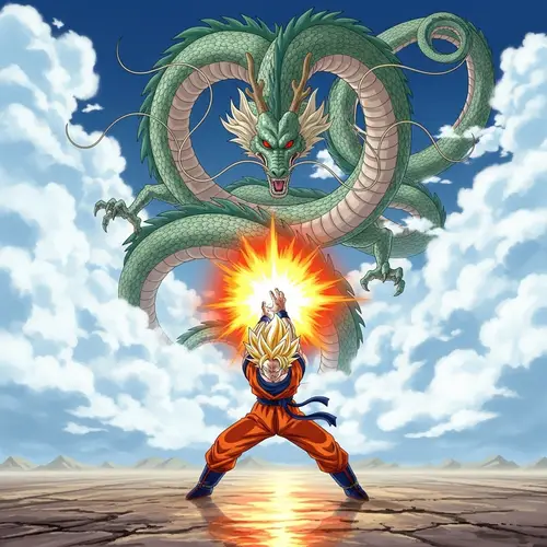 Epic Martial Artist Confronts Enormous Dragon - Battle of Elements