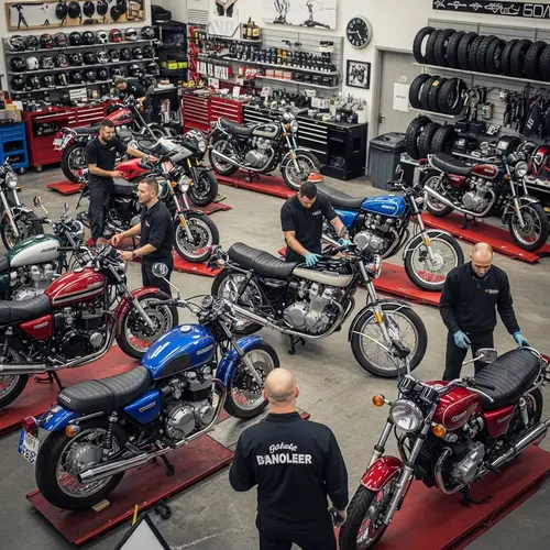 Motorcycle Shop: Modern & Vintage Bikes, Accessories, Mechanics