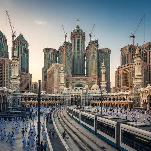 Architectural Beauty of Makkah Al-Mukarramah and New York City Fusion