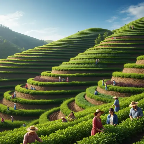 Cultivos en Terrazas: A Mountain's Agricultural Marvel