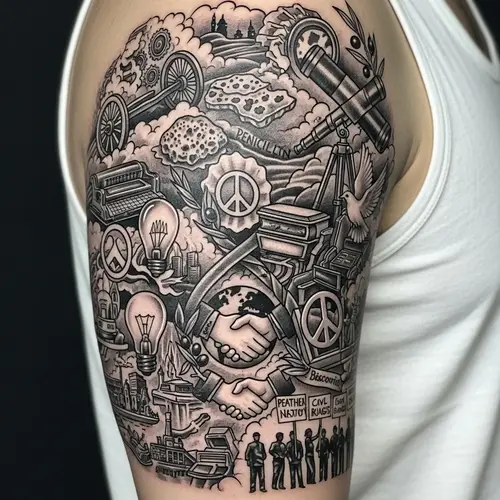 Influential Events in Humanity Tattoo Design