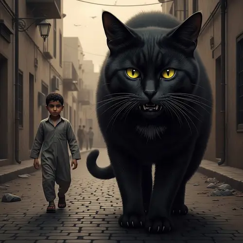 Creepy Encounter: Boy Meets Dangerous Black Cat