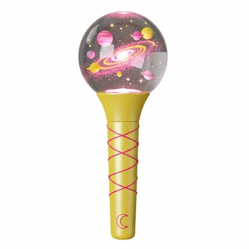Kpop Lightstick: Cosmic Design in Baby Yellow & Hot Pink