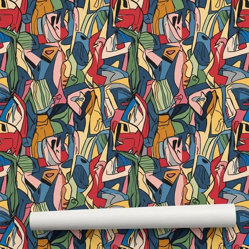 Intriguing Abstract Wallpaper Pattern with Vibrant Colors