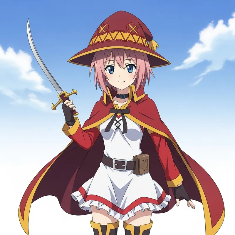 Anime Crossover: Miku Nakano in Yunyun's Konosuba Outfit