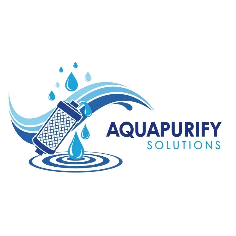 AQUAPURIFY SOLUTIONS Logo Design | Water Purification Elements