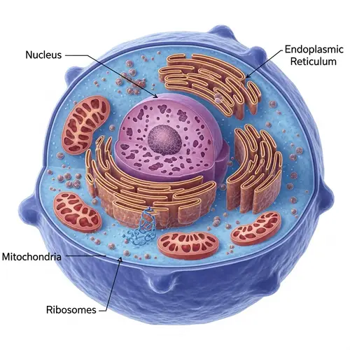 Detailed Cell Structure: Nucleus, Mitochondria, Ribosomes & More