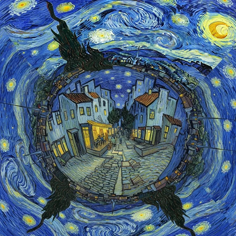 Experience Van Gogh's Starry Night in 360 View