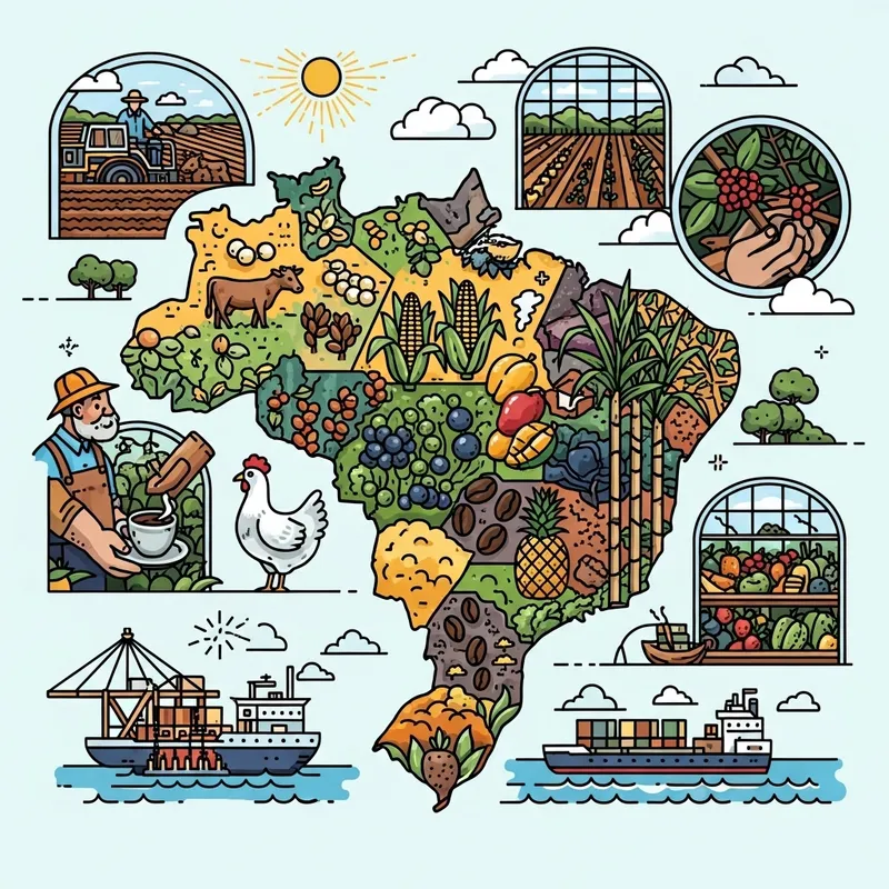 Brazil's Dynamic & Colorful Agricultural Capabilities | Graphic Showcase