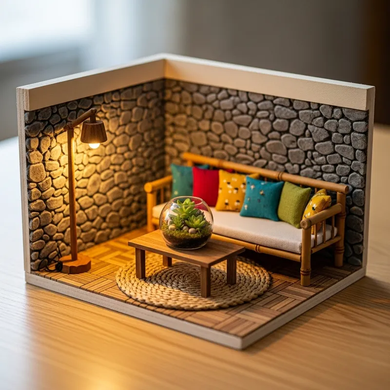 Create a Stunning Living Room Diorama