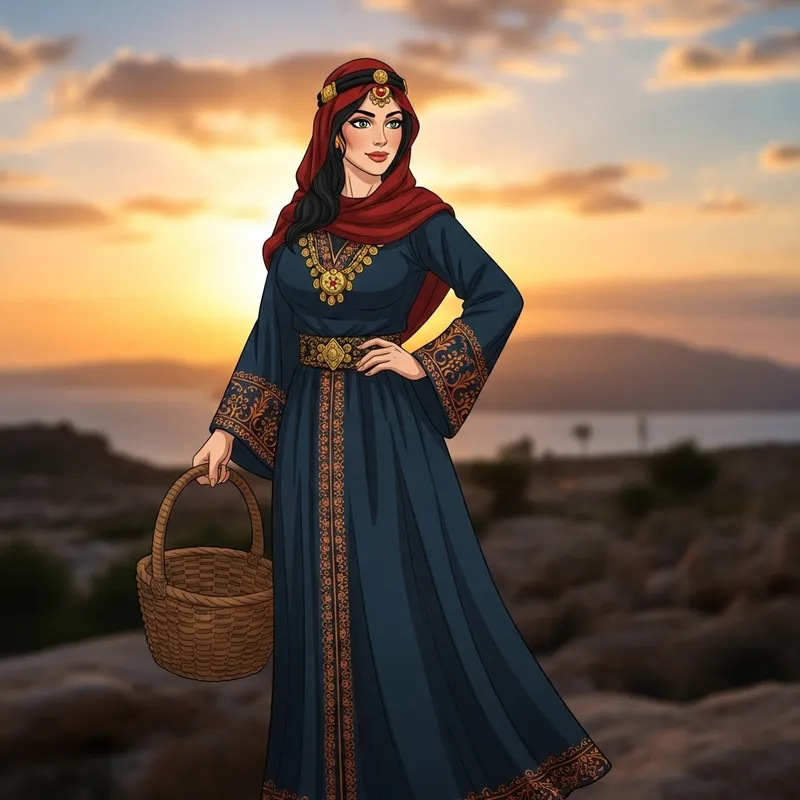 Beautiful Middle-Eastern Woman in Full-Length Image Beautiful Middle-Eastern Woman in Full-Length Image