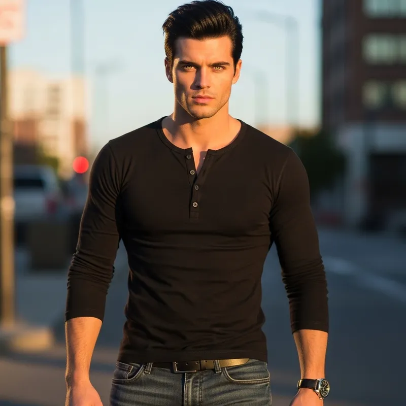 Confident Tall Caucasian Man with Green Eyes and Black Hair Confident Tall Caucasian Man with Green Eyes and Black Hair