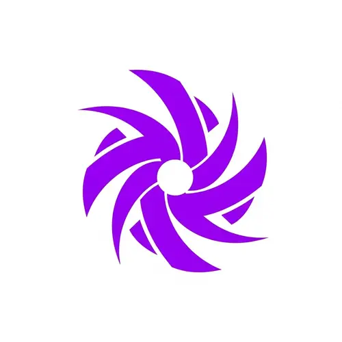 Vibrant Pure Purple Logo Design