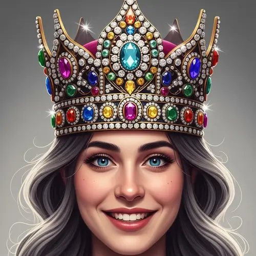 My Pic with Crown: A Cheerful Self-Portrait