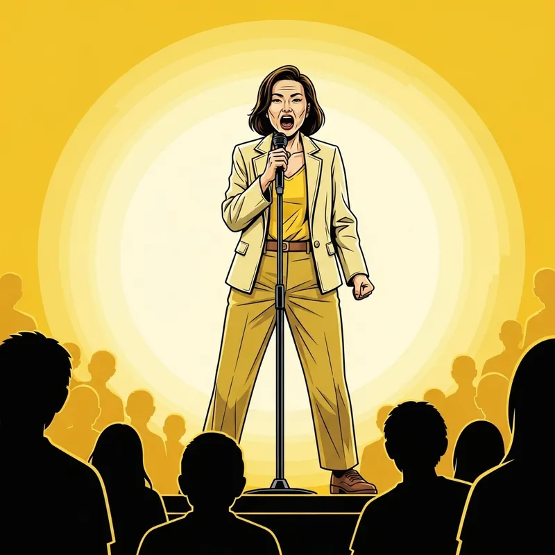 Confident Asian Public Speaker | Empowering Stage Presence