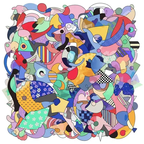 Abstract Dance of Colors and Forms | Symphony of Shapes and Patterns