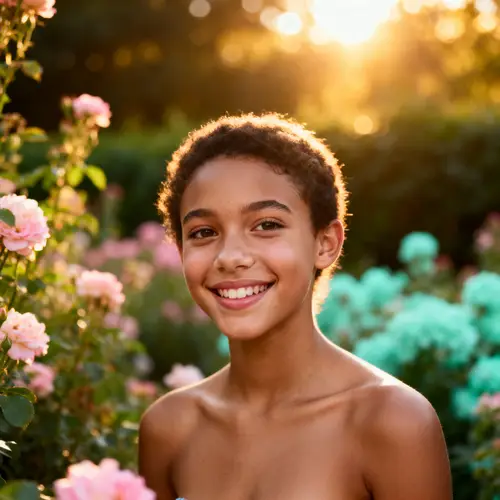 Stunning Outdoor Headshot of a Young Model