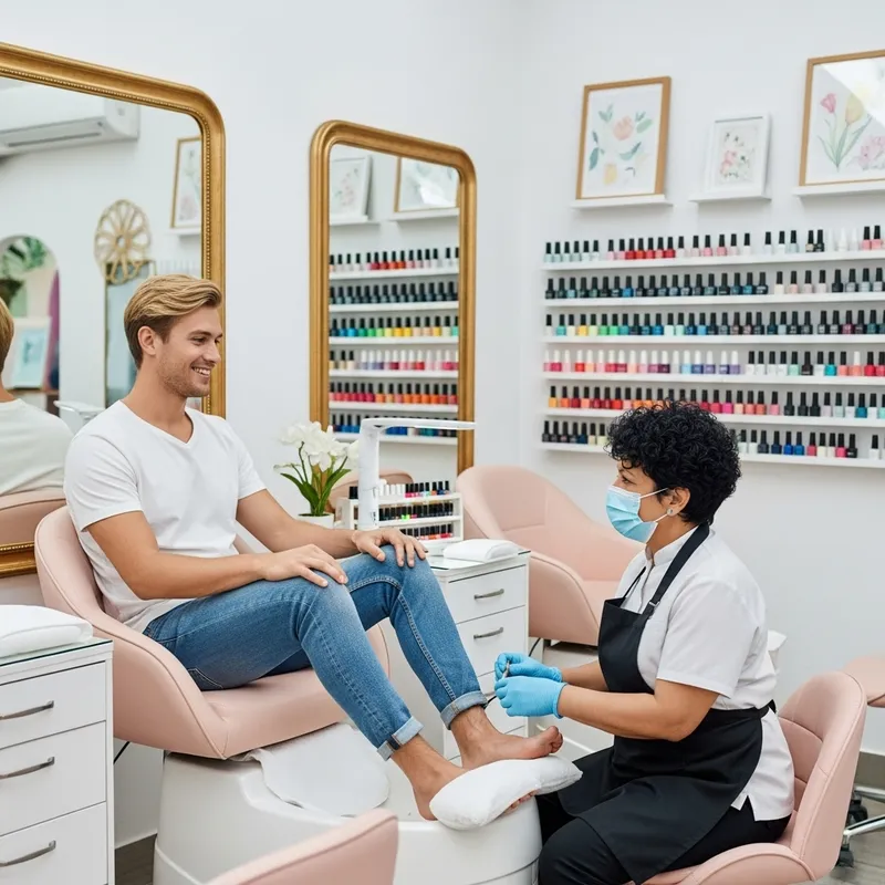 Ryan Gosling Getting Manicure | Stylish Nail Salon Visit