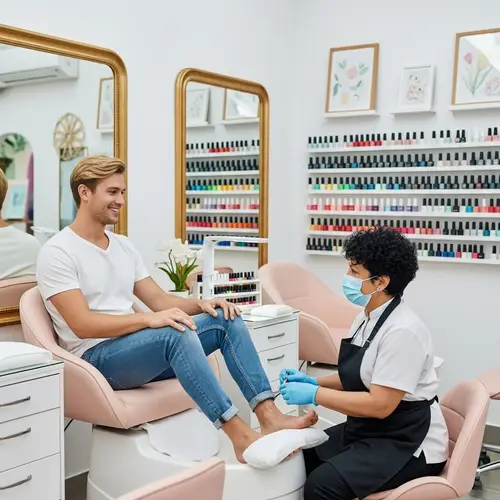 Ryan Gosling in Nail Salon | Trendy Manicure Experience