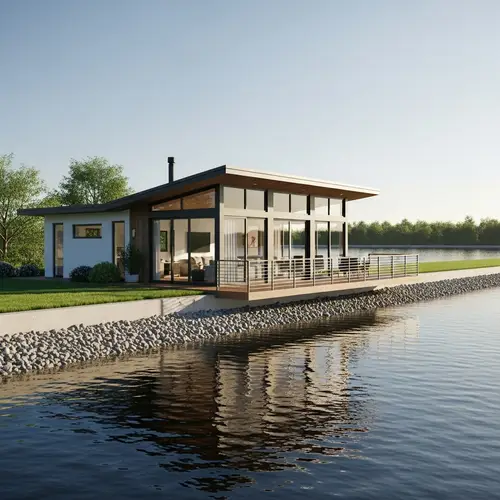 Modern High-Tech One-Story House with Panoramic Views