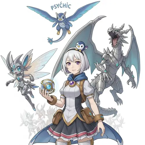 Imaginative Creature Trainer with Unique Imaginary Creatures