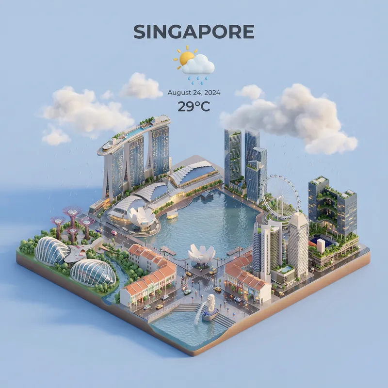 Explore Singapore's Iconic Landmarks in 3D