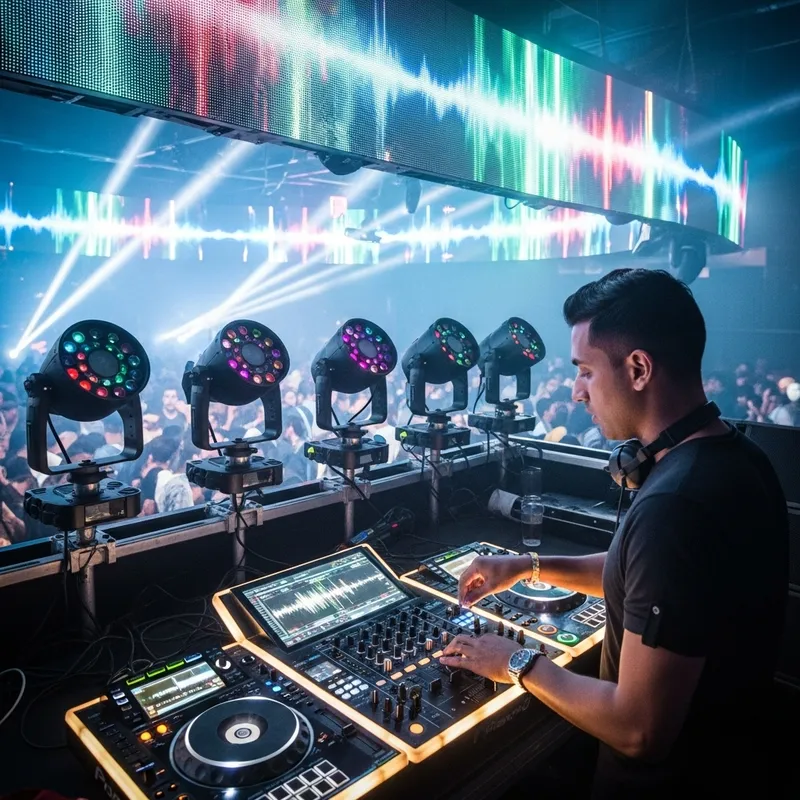 Expert DJ with Robotic Lights & Premium Mixing Gear Expert DJ with Robotic Lights & Premium Mixing Gear