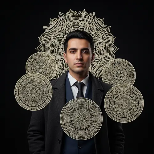 Experienced Afghan Magician with Mandala Magic Shields