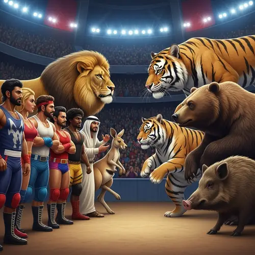 Epic Human vs Animal Royal Rumble Showdown