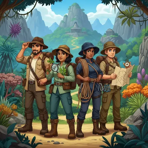 Multicultural Adventure Team | Forest, Mountains, Hidden Temple
