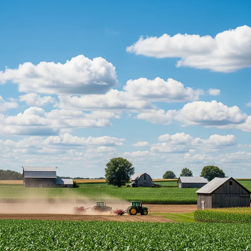 Sunny Day in Ohio: Rural Serenity & Quaint Cornfields