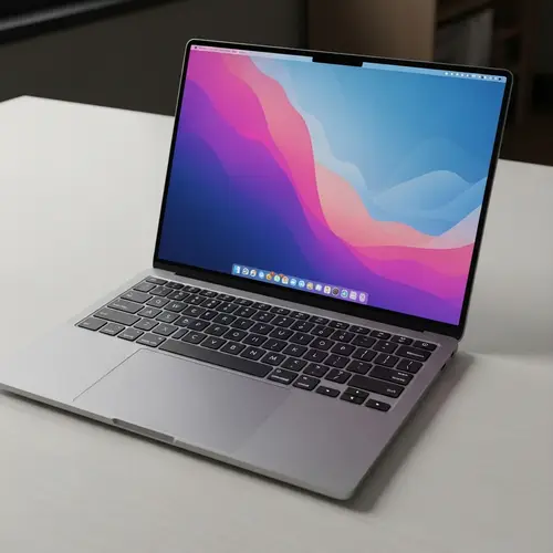 Realistic Laptop Computer Illustration | Modern Sleek Design