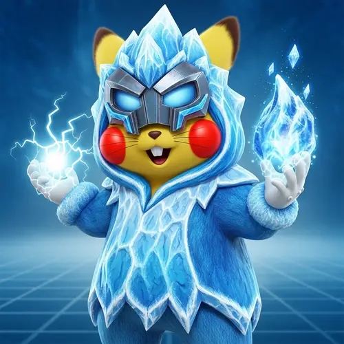 Yellow Rodent Cosplaying Video Game Character | Frosty Fusion
