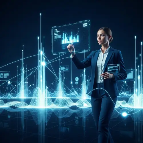 Futuristic Digital Landscape Analysis | Tech-Savvy Manager