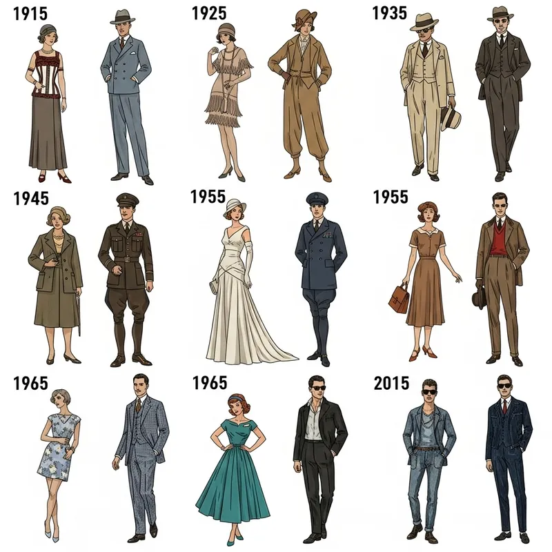 Fashion Evolution 1915-2015: A Century of Trends
