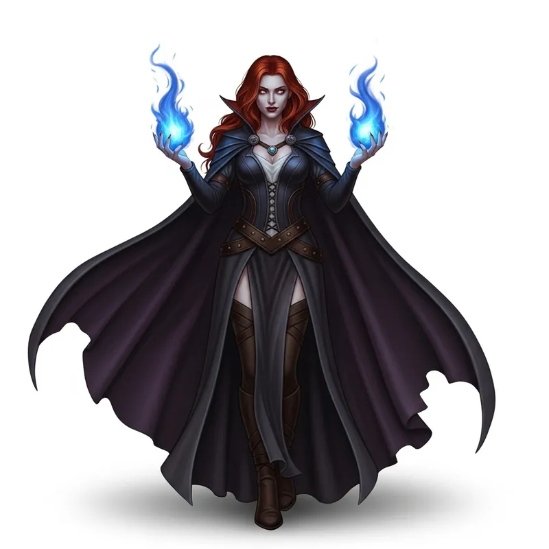 Triss Merigold as Seductive Vampire in Full Regalia | Fantasy Transformation