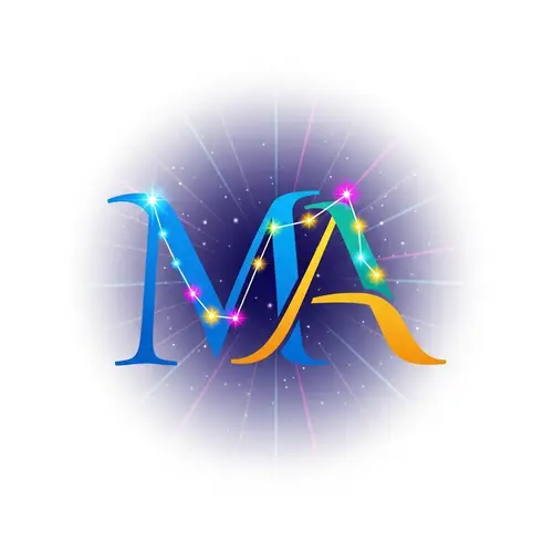 Captivating Celestial Logo Design | Bright Stars & Energy