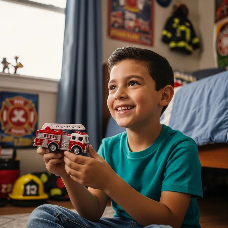 Young Boy Dreaming of Becoming a Firefighter | Childhood Inspiration