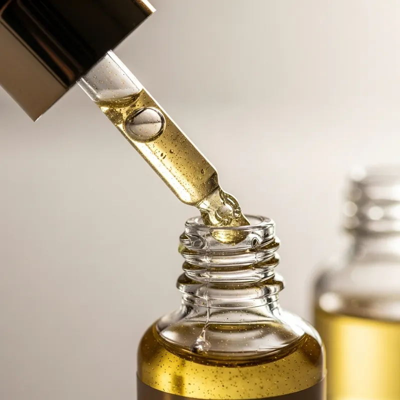 Luxurious Shimmering Body Oil Dropper Bottle