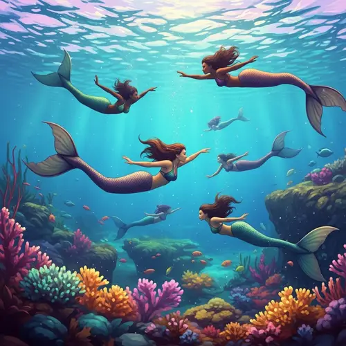 Fantastical Underwater Mermaid Landscape | Fantasy-Inspired Imagery