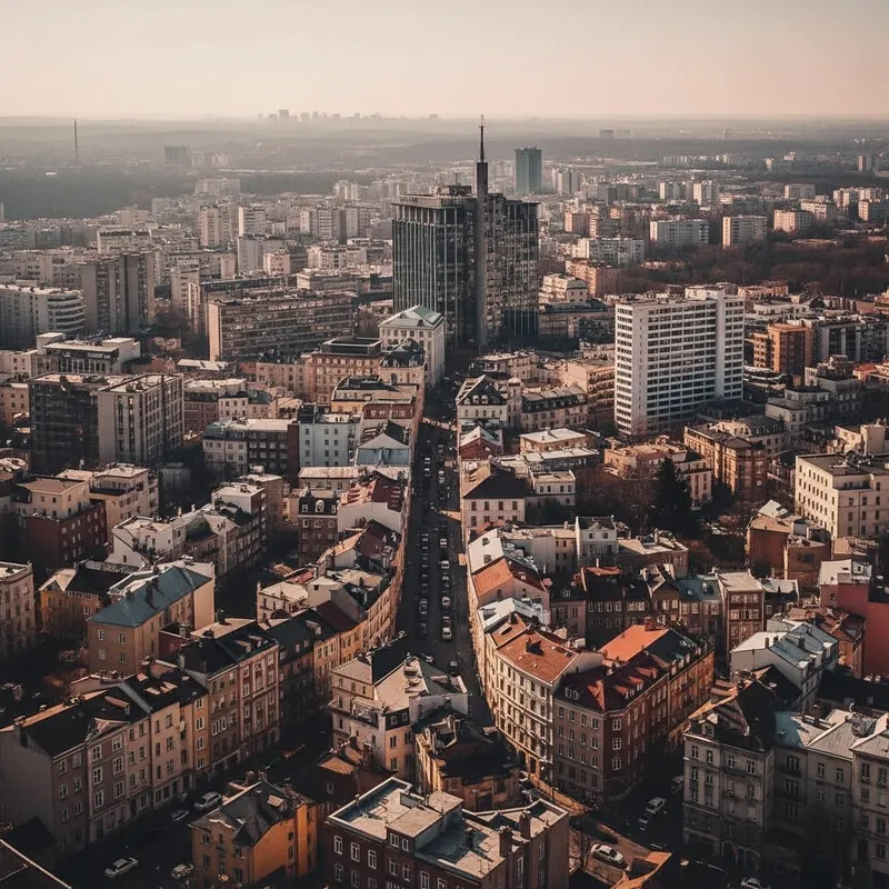 Abstract Cityscape Art: Unique Urban Landscape with Colorful Shapes Abstract Cityscape Art: Unique Urban Landscape with Colorful Shapes