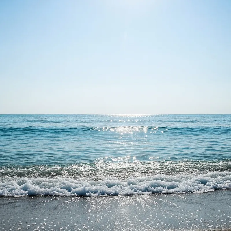 Tranquil Ocean Waves Art | Minimalist View Tranquil Ocean Waves Art | Minimalist View