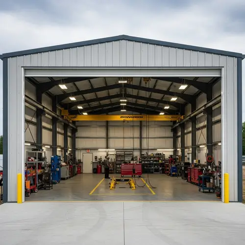 Large Area Maintenance Shelter for Machinery Service