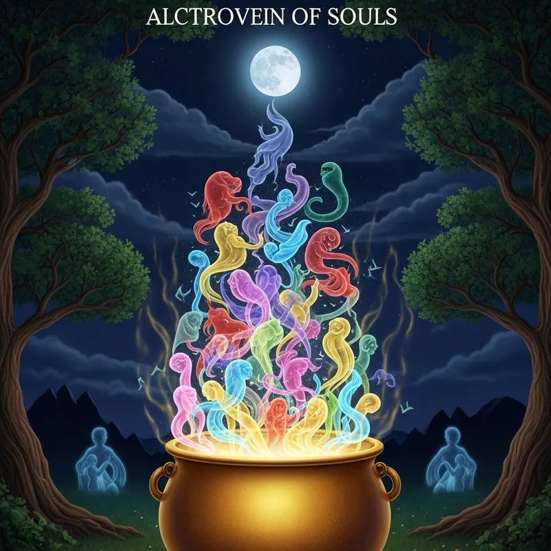 Mystical Alchemy of Souls: Enchanting Moonlit Transformation Mystical Alchemy of Souls: Enchanting Moonlit Transformation